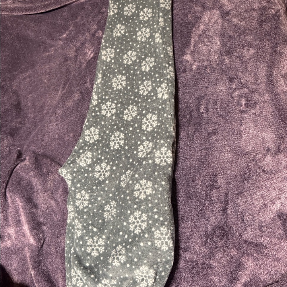 Gray Snowflake Pajama Pants